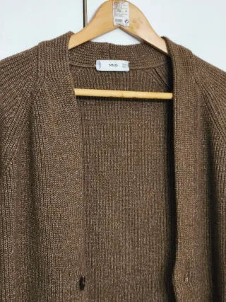 Cárdigan Mango Punto Grueso Talla M
