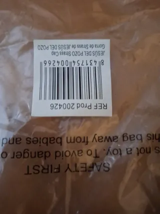 Gorra Serás Jesús del pozo con stras