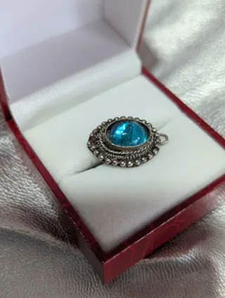 Colgante Topacio Azul.