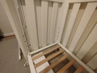 Minicuna Doco cotinfant blanca con ruedas 50x90.