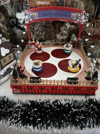 Escena Pueblo Navideño Tazas Encantadas