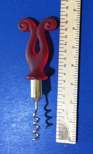 Cavatappi carino rosso e argento