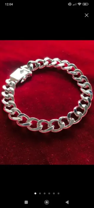 Lote de Cadena y Pulsera de Plata