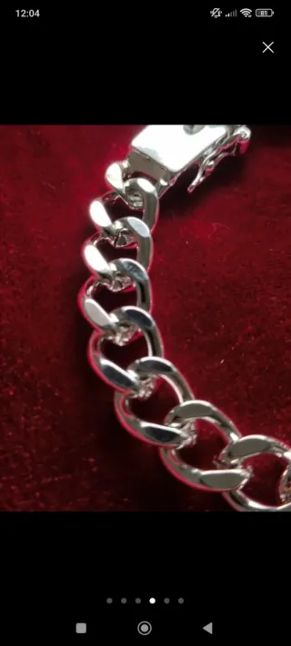 Lote de Cadena y Pulsera de Plata