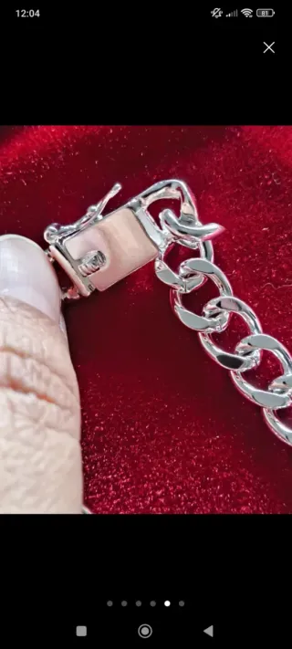 Lote de Cadena y Pulsera de Plata