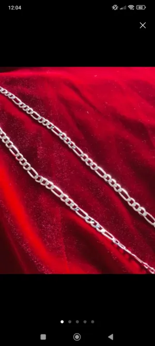 Lote de Cadena y Pulsera de Plata