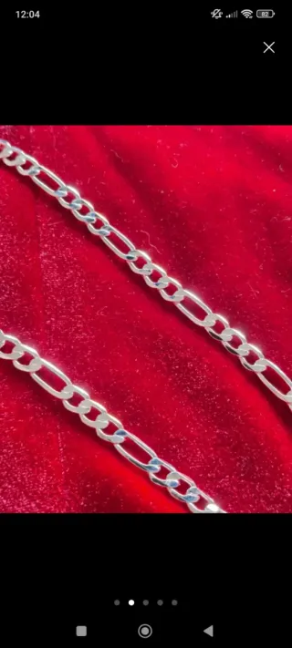 Lote de Cadena y Pulsera de Plata