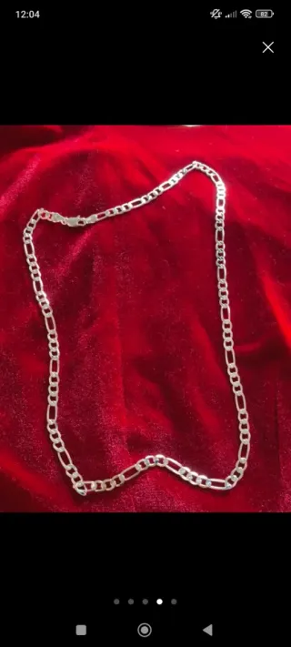 Lote de Cadena y Pulsera de Plata