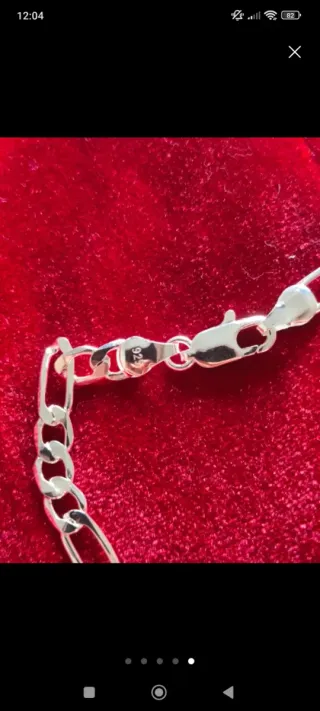 Lote de Cadena y Pulsera de Plata
