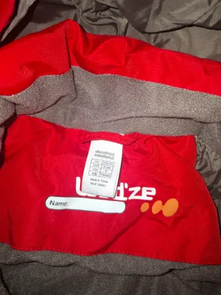 Mono de esquí infantil rojo Decathlon