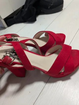Sandalias Xti Tacón Rojo Talla 38