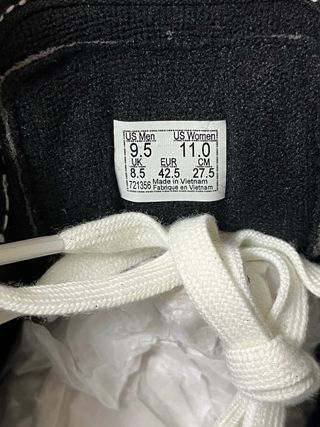 Scarpe Vans nere e bianche tg 42.5