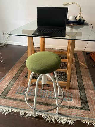 Silla taburete  giratorio vintage industrial