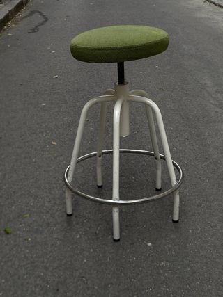 Silla taburete  giratorio vintage industrial