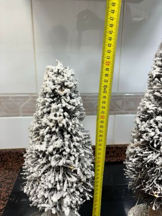 2 Árboles para Pueblo Navideño con Luces