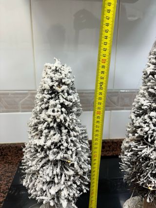 2 Árboles para Pueblo Navideño con Luces