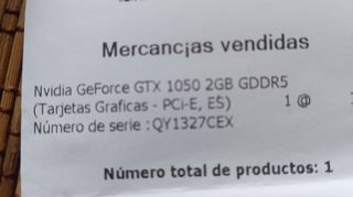 Nvidia GTX 1050. 2GB. DDR5. Garanzia 5 anni.