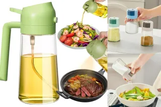 Spruzzatore Olio Spray Vetro Plastica Verde