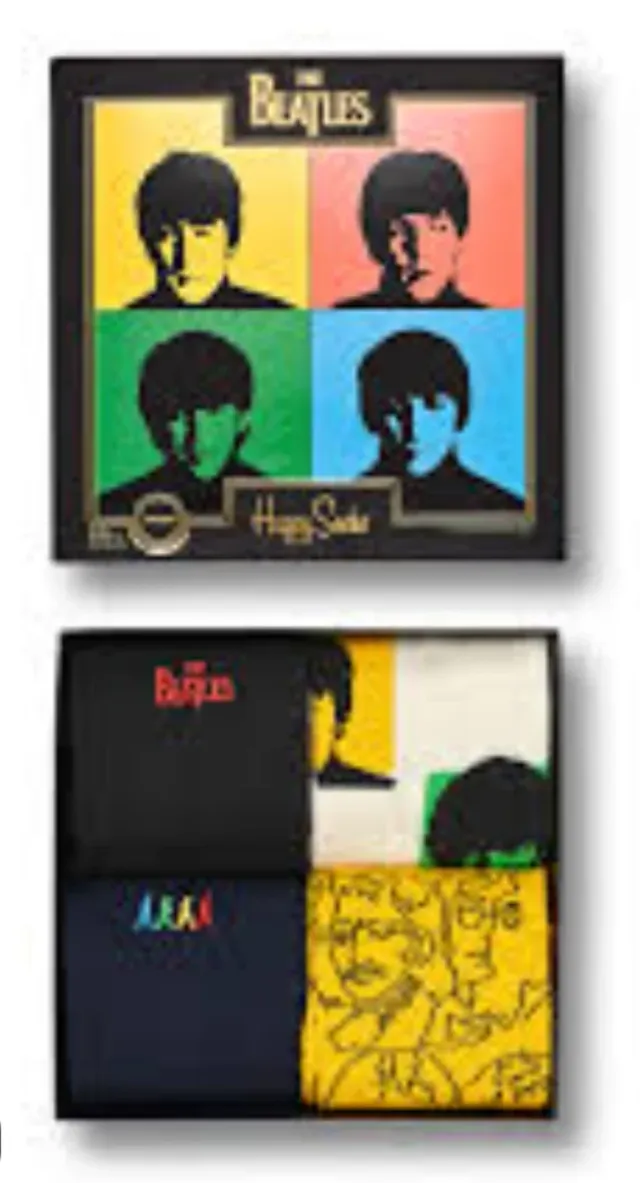 Happy Socks Beatles 4 Pares Calcetines Talla 36-40