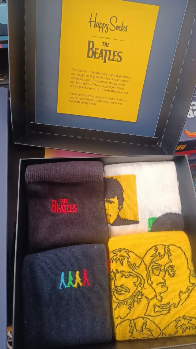 Happy Socks Beatles 4 Pares Calcetines Talla 36-40