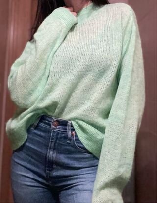 Jersey Mango Ligero Verde Talla M