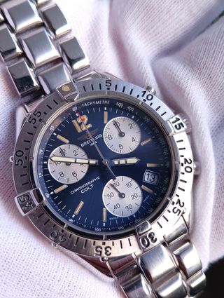 Breitling Colt Chronograph Acciaio Blu A53035