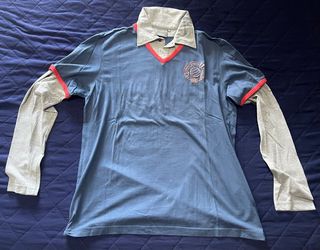 Diadora Maglia Maniche Lunghe Grigio Blu