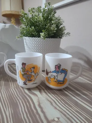 2 Tazas Arcopal Dalmatas Dixan Vintage