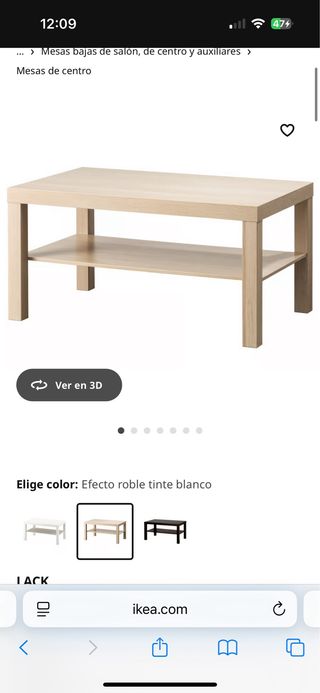 Mesa de centro LACK Ikea