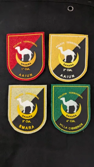 4 Parches Policía Territorial Sáhara