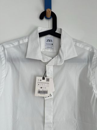 Camisa Zara Hombre Talla M Blanca