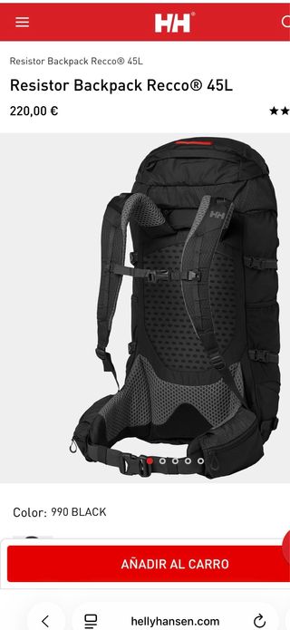 Mochila Helly Hansen Resistor 45L Recco Azul