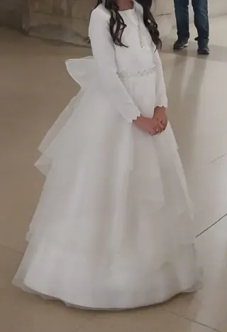 Vestido de Comunión Blanco Niña