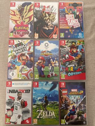 Lote 9 Juegos Nintendo Switch