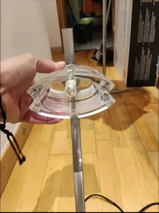 Lámparas de mesa modernas metal y cristal