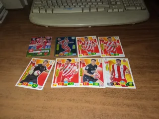 GIRONA FC. LOTE 86 FICHAS/CROMOS DIFERENTES