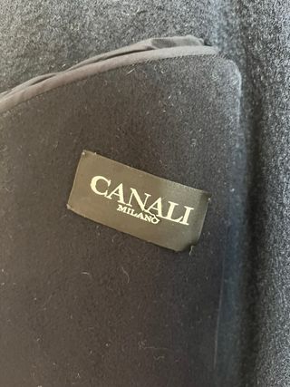 Cappotto elegante Canali lana nera