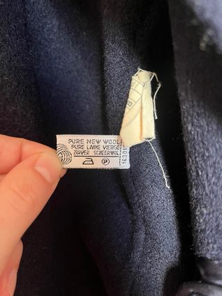 Cappotto elegante Canali lana nera