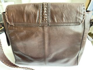 Bolso piel caballero Zara marrón
