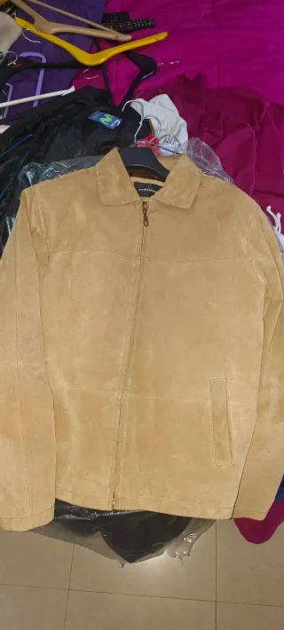 Cazadora de ante para hombre talla L