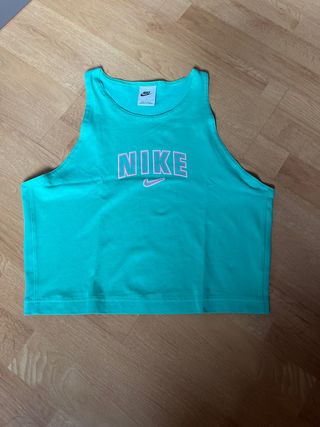 Camiseta tirantes Nike verde