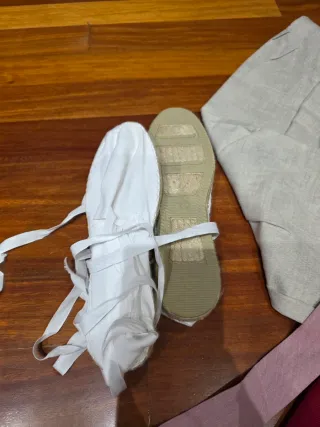 Traje regional talla 38 y alpargatas talla 39