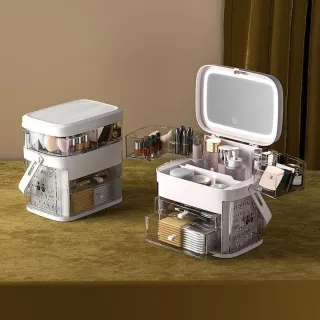 Organizzatore Trucchi con Specchio LED