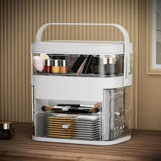 Organizzatore Trucchi con Specchio LED