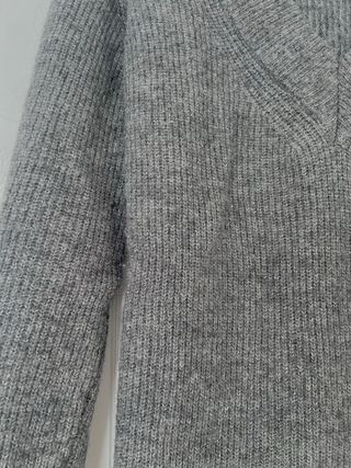 Jersey largo Zara gris