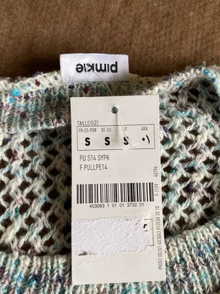 Jersey Pimkie multicolor S manga 3/4