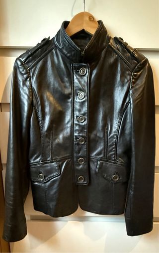 Chaqueta Cuero Massimo Dutti Talla S