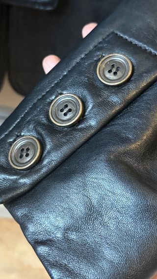 Chaqueta Cuero Massimo Dutti Talla S