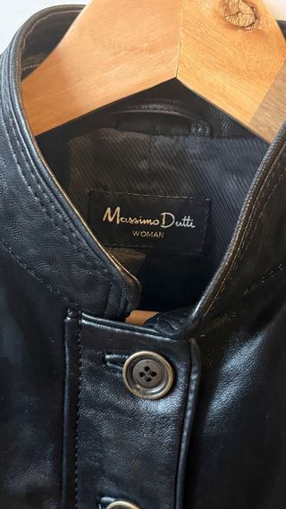 Chaqueta Cuero Massimo Dutti Talla S