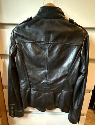 Chaqueta Cuero Massimo Dutti Talla S